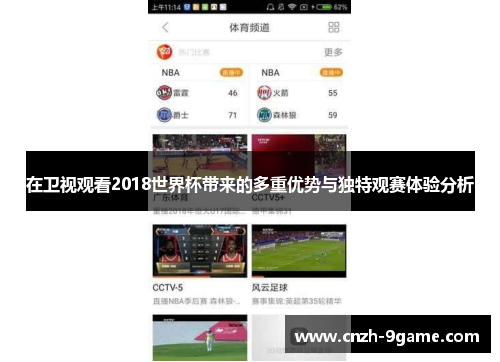 在卫视观看2018世界杯带来的多重优势与独特观赛体验分析 在卫视观看2018世界杯带来的多重优势与独特观赛体验分析