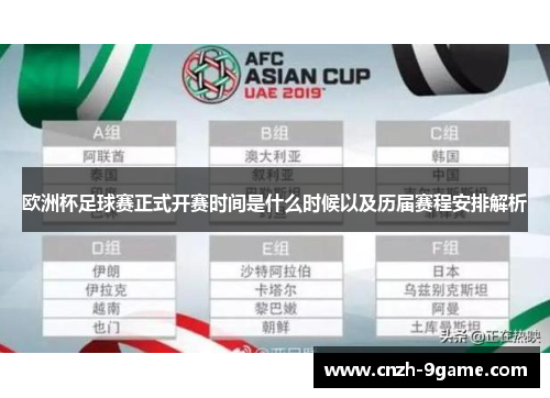 欧洲杯足球赛正式开赛时间是什么时候以及历届赛程安排解析